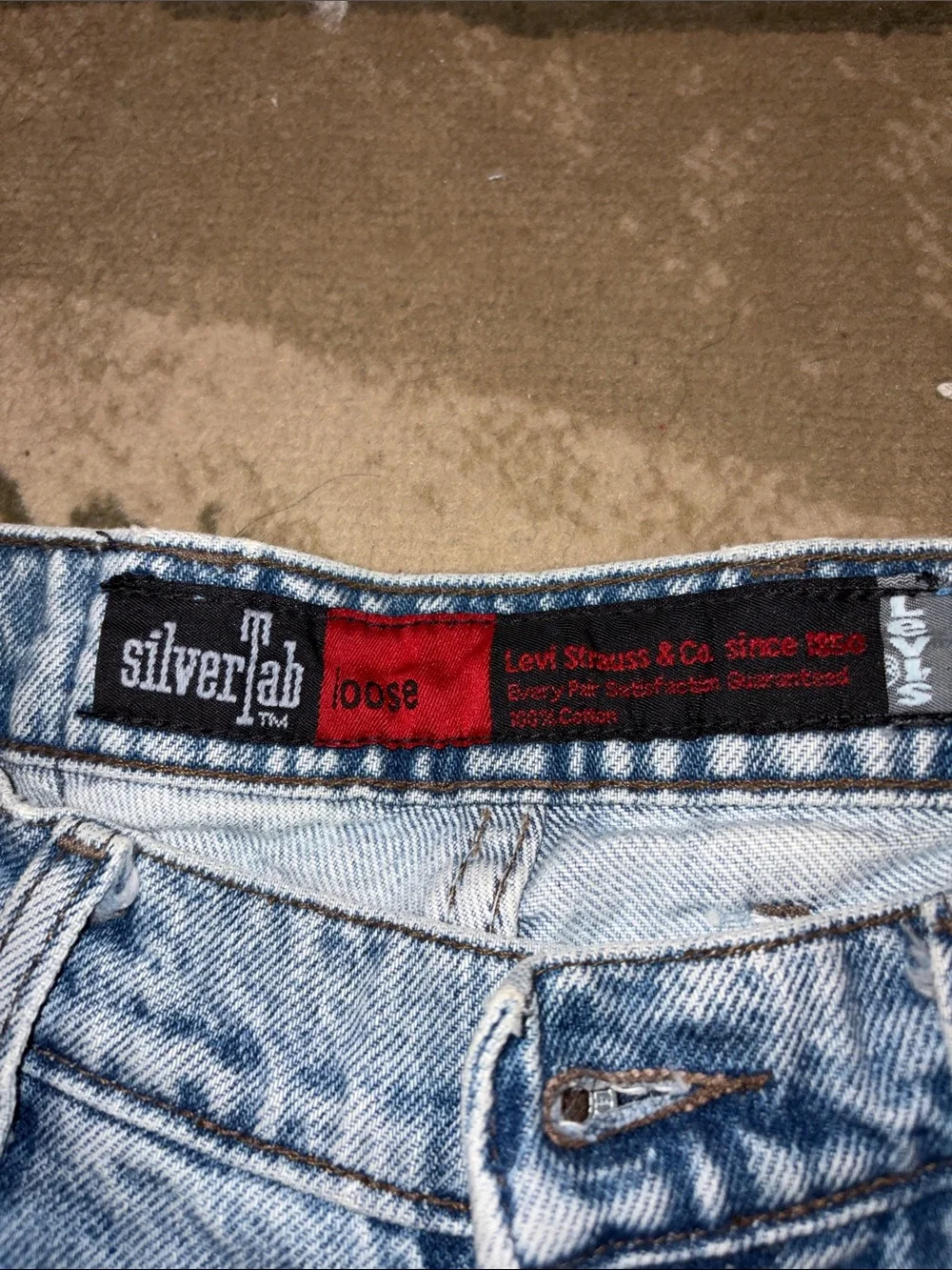 Vintage Light Blue Denim Shorts